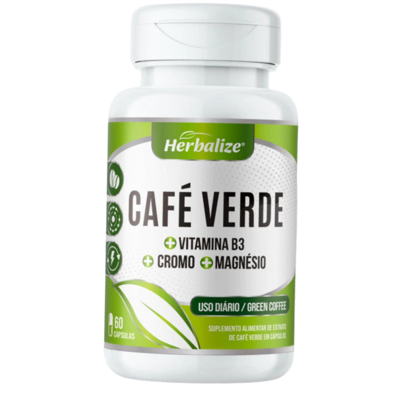 Café Verde + Cromo + Magnésio Aumento de Metabolismo